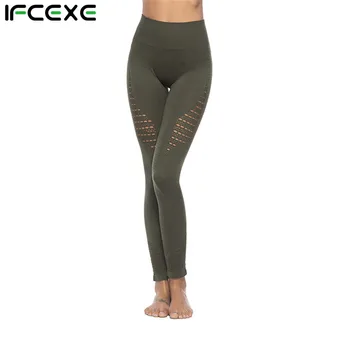 

Ifcexe Super Stretchy Gym Tights Energy Seamless Tummy Control Yoga Pants High Waist Sport Leggings Purple Running Pants Women