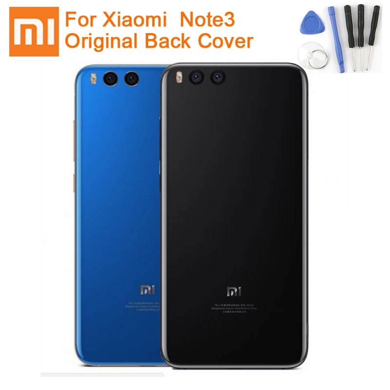 Original Glass Phone Battery Backshell Back Cover Cases For Xiaomi Note 3 MI Note3 Rear Case | Мобильные телефоны и