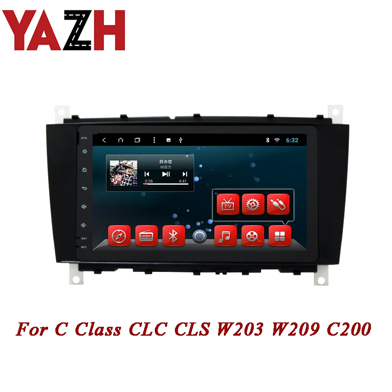 Excellent YAZH 1 Din Auto Radio For C Class CLC CLS W203 W209 C200 C350 CLK270 Sat Navi Stereo Head Unit 8.0 inch display NO DVD Player 0 Excellent YAZH 1 Din Auto Radio For C Class CLC CLS W203 W209 C200 C350 CLK270 Sat Navi Stereo Head Unit 8.0 inch display NO DVD Player 0