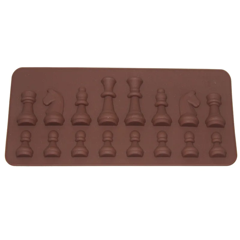 

3D International Chess Form Pastry Chocolate Sugar Soap Fondant Silicone Molds Cube Tray Kitchen Baking Cake Decorating Tools