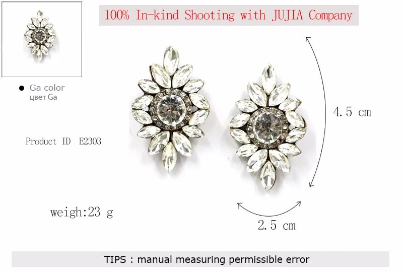 Полный Кристалл Новинка года Модные украшения с Хорошее качество, Лидер продаж кристалл серьги для Для женщин, заявление серьгу