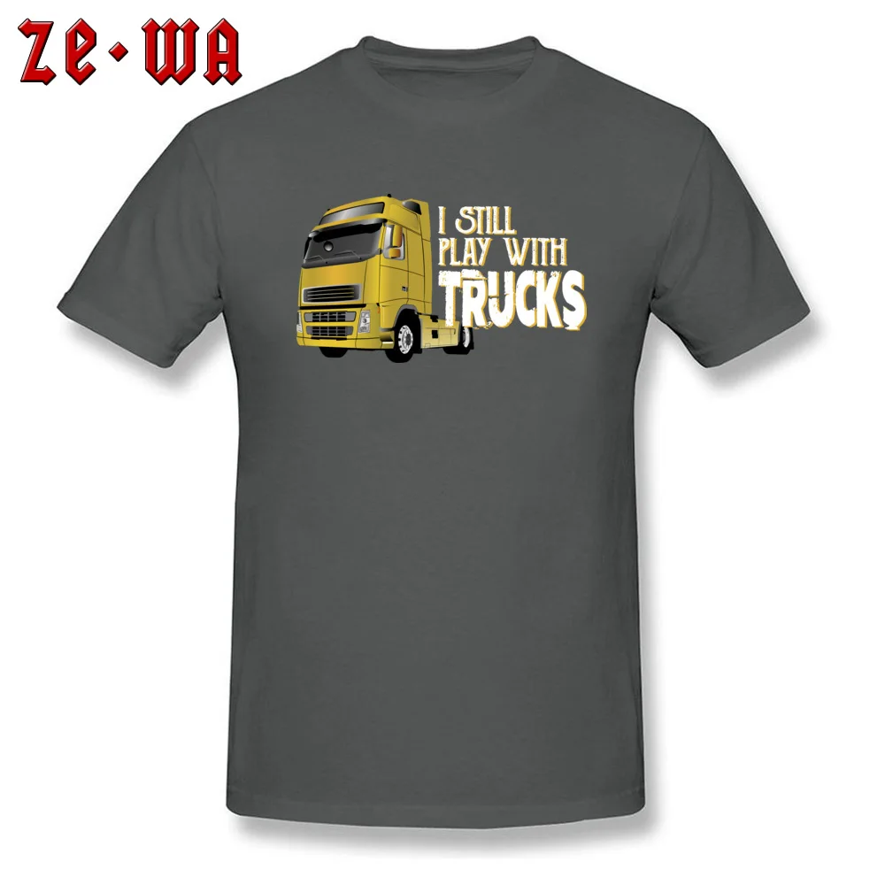 Мужская футболка с надписью «I Still Play With Trucks» на заказ,, модные топы на День Труда, забавные черные футболки, хлопковая одежда в стиле панк