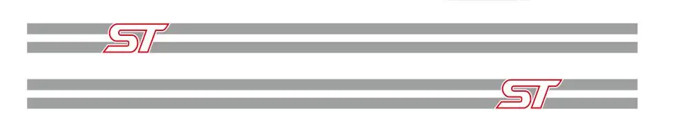 For Ford Focus ST Sport Styling Door Side Skrit Strip Stickers Car Body Customized Decals  (3)