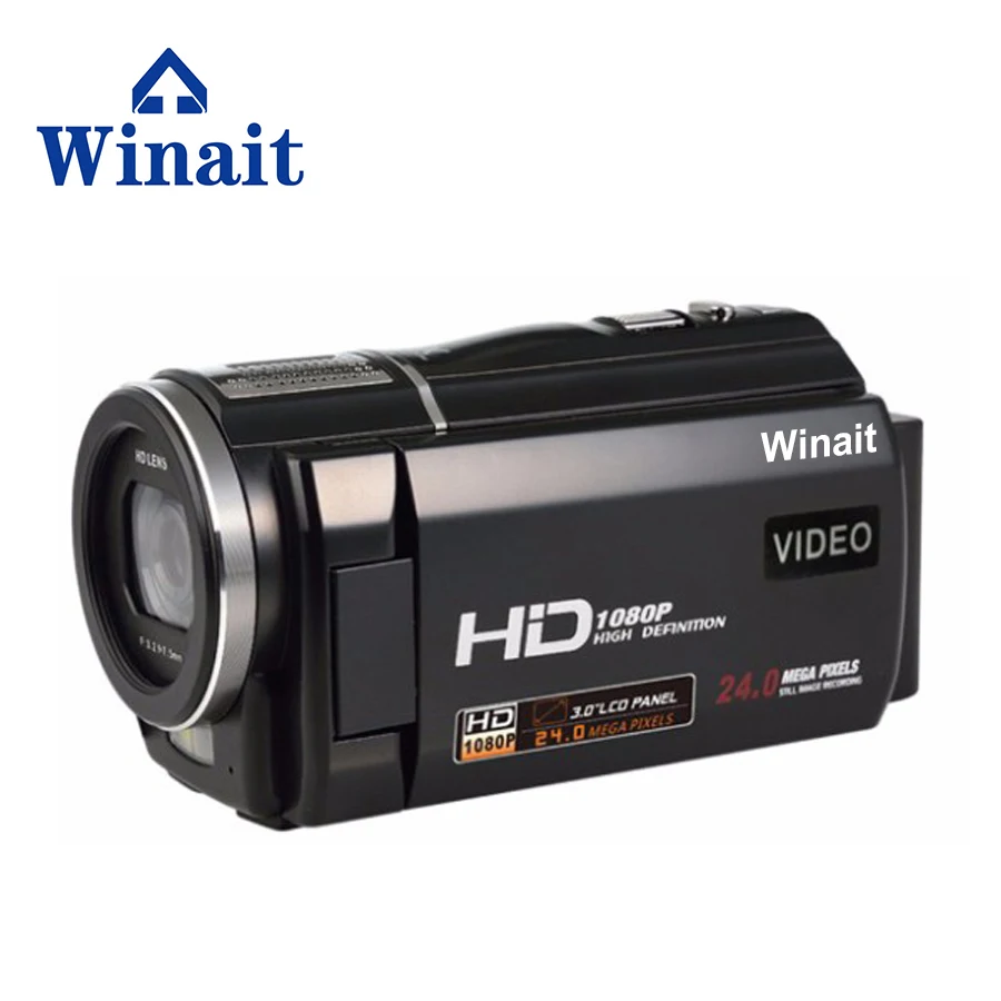 Winait HD24 МП цифровая видеокамера с 3.0 ''сенсорный дисплей/Full HD 1080 P Цифровая видеокамера с 16X цифровой зум камеры