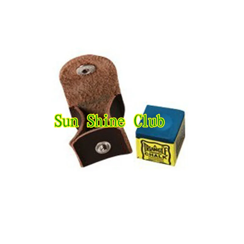 Xmlivet 3pcs/lot Genuine Leather Billiard Chalk Holders Snooker Cue