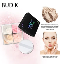 4 в 1 пудра увлажняющая рассыпчатая пудра Гладкий макияж контроль над маслом Осветляющий отбеливающий консилер прессованная пудра с пуховкой