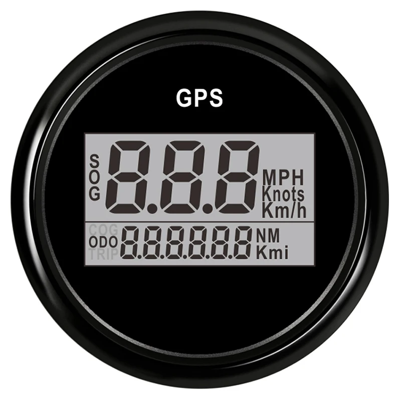 52 мм Автомобильный GPS Спидометр морской Одометр Водонепроницаемый для мотоцикла