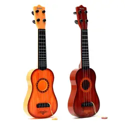 43 см акустической 4 строки пластиковая музыкальная игрушка Гавайская гитара для детей начинающих сувенирная гитара развития образования