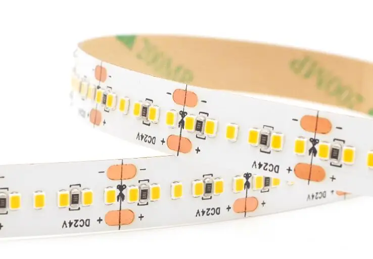 2216 SMD светодиодная полоса 24 В постоянного тока 300 светодиодов/м CRI&gt95 белая