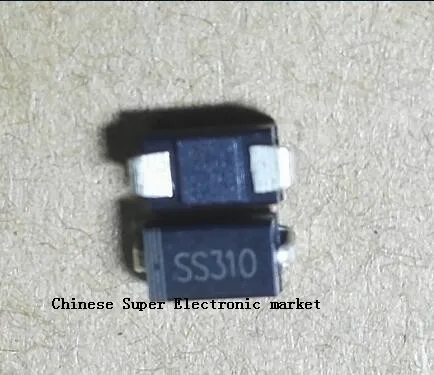 100 шт. SS310 SMD Schottky Барьерный выпрямитель Диод 3A 100V DO-214AC SMA | Электронные компоненты и