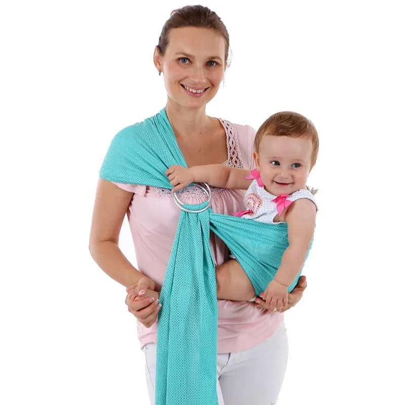 High Quality Newborn Breathable Soft Cotton Baby Wrap Carrier Backpack