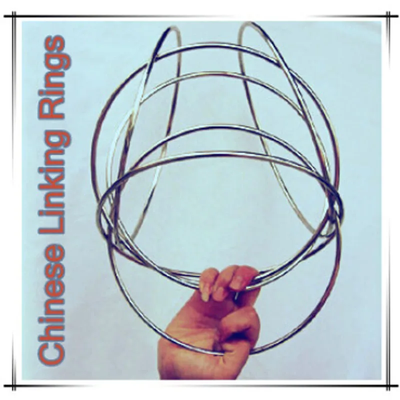 Traditional Chinese Linking Rings 6 Set Lock 12") Magic