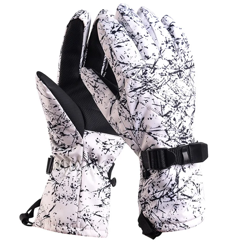 Зимние ветрозащитные водонепроницаемые лыжные перчатки, мужские теплые лыжные перчатки для сноуборда, снегохода, езды на мотоцикле, снежные перчатки