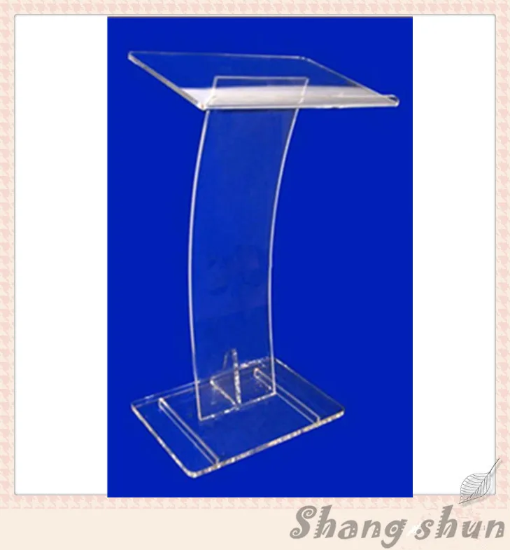 Acrylic classroom lectern podium customized acrylic podium pulpit