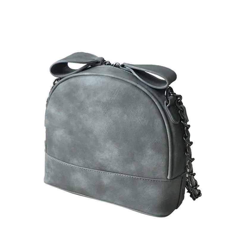 Classic Retro Mini Chain Bag Sweet Style Ladylike Small Shoulder Bag Women Trendy Shell Bag PU