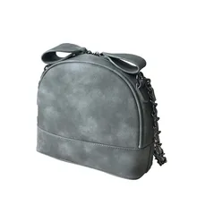 Classic Retro Mini Chain Bag Sweet Style Ladylike Small Shoulder Bag Women Trendy Shell Bag PU