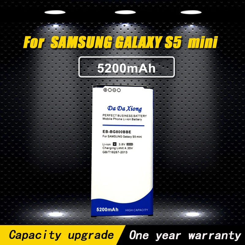 

5200mAh EB-BG800BBE EB-BG800CBE Battery Replacement For Samsung GALAXY S5 mini battery G870 SM-G800F SM-G800H Phone battery
