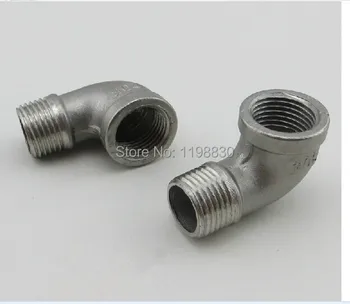 

Free shipping 3/4"BSP 90 Degree Male and Female Elbow 304 Stainless Steel Pipe Fitting Tube