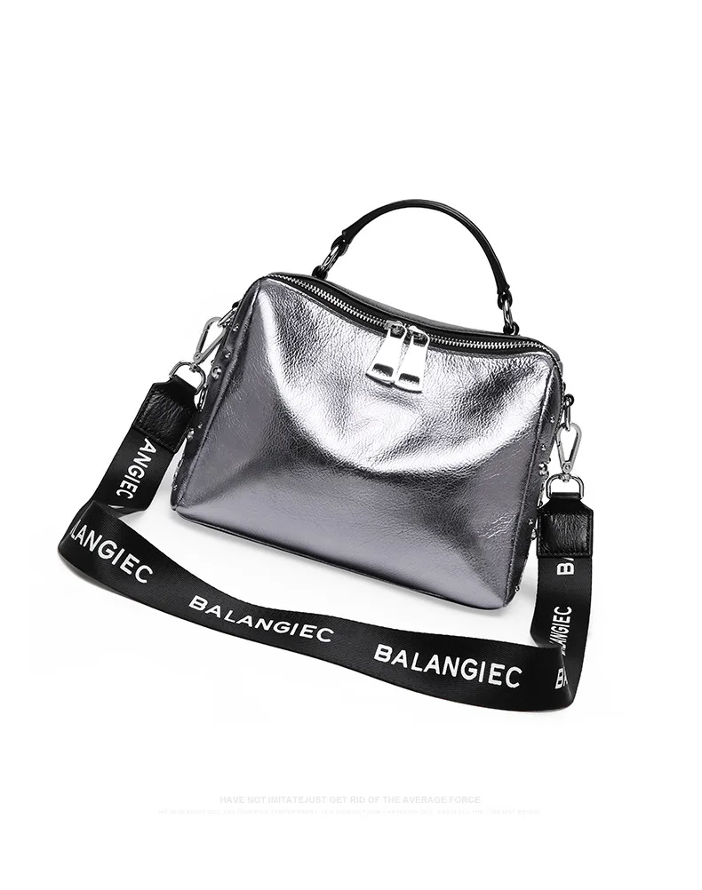 WDbag Женская модная сумка на плечо из мягкой кожи с заклепками стиль Женская сумка через плечо весенние женские сумки