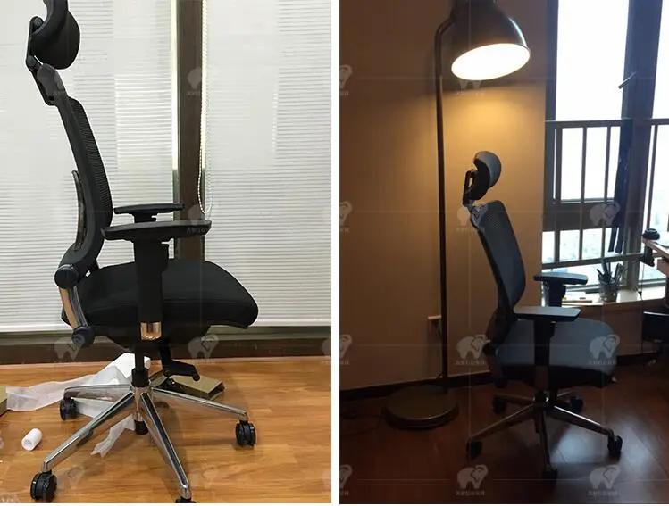 Leather boss chair reclining computer chair home modern minimalist conference chair designer office chair. -