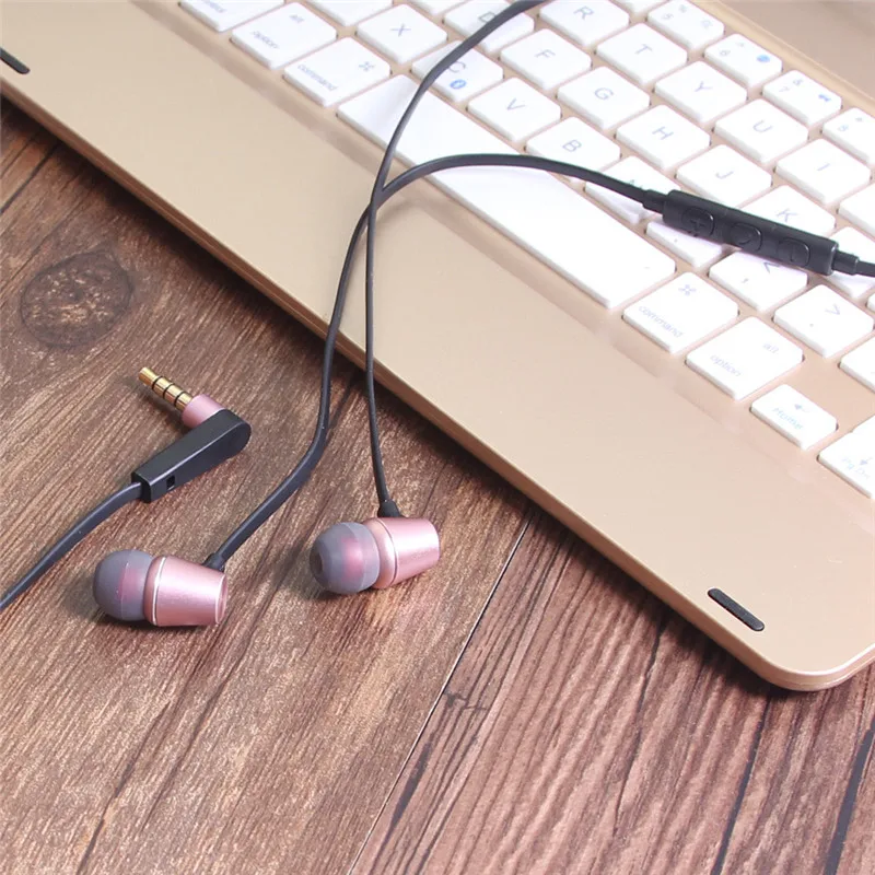 

Line Type HiFi Headphone In-Ear Earphone Stereo Headphones 3.5mm Magnetic Headset Built-in Mic For Apple iPhone 6 6S&Samsung