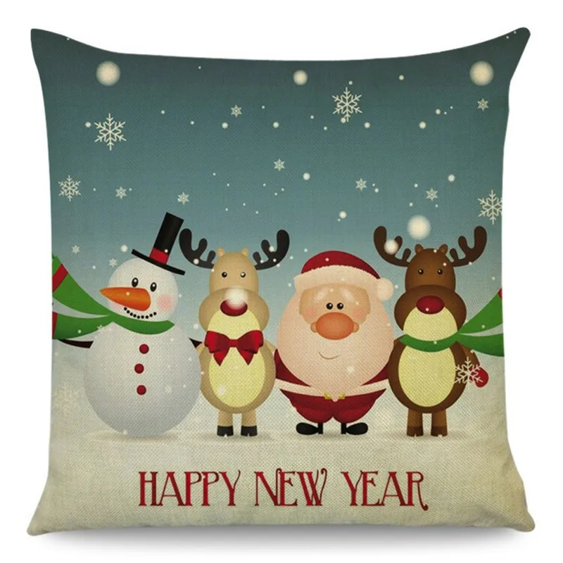 

2020 New Year Christmas Decor For Home Adornos De Navidad Home Decoration Accessories Christmas Ornaments Navidad Cushion Cover