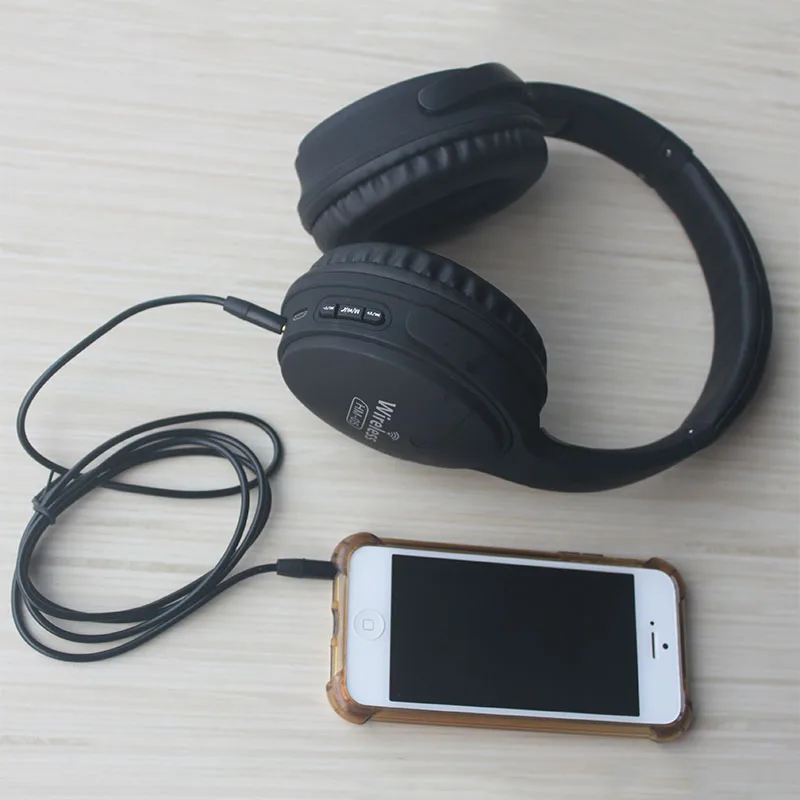 Беспроводные наушники Bluetooth гарнитура складные регулируемые с микрофоном