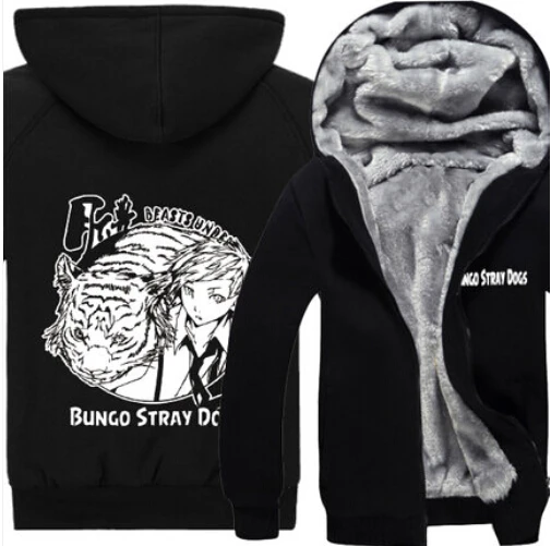 

New Bungo Stray Dogs Hoodie Dazai Osamu Cosplay Coat Casual Men Clothes Zipper Sweatshirt