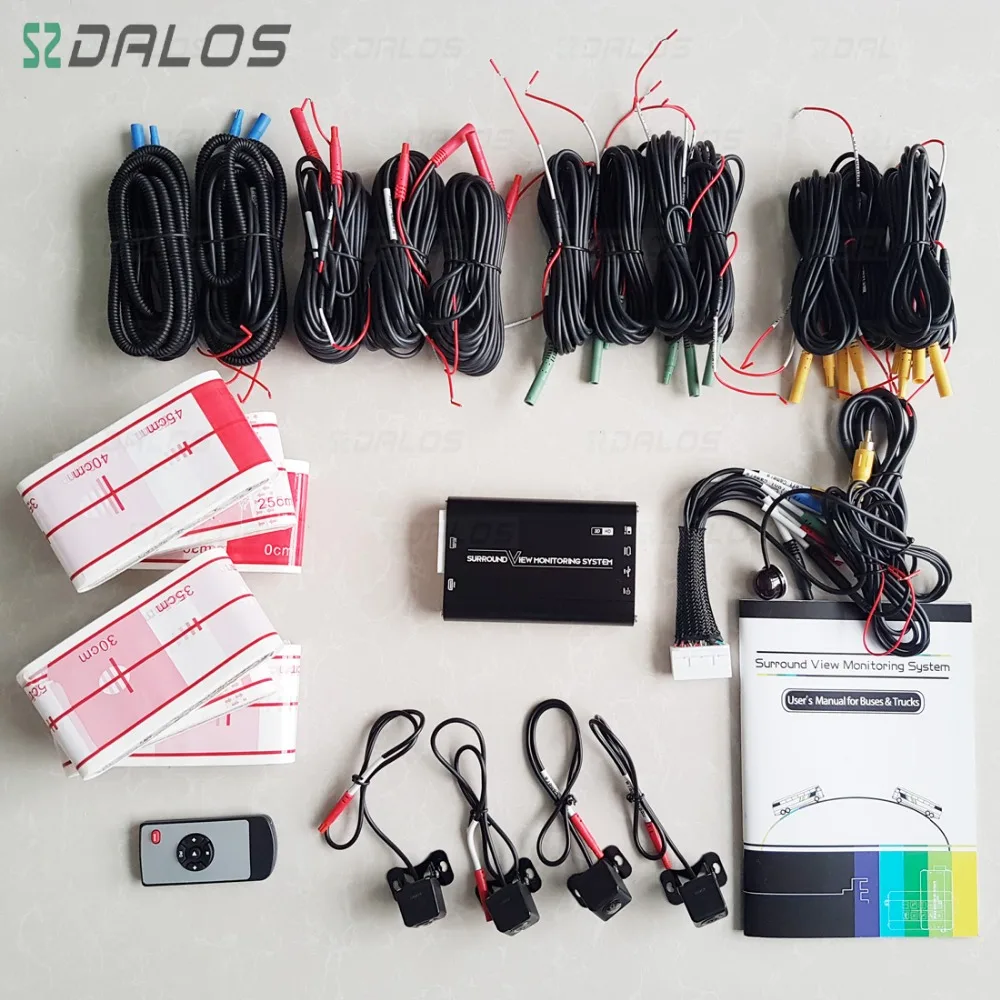 Sistema de Visão Sistema de Apoio Gravador de Condução Surround de 360 Ônibus Caminhão Graus Panorâmica 4-ch Dvr 1080 p hd 3d 8 apoio 4-CH DVR HD 1080 P Gravador de condução