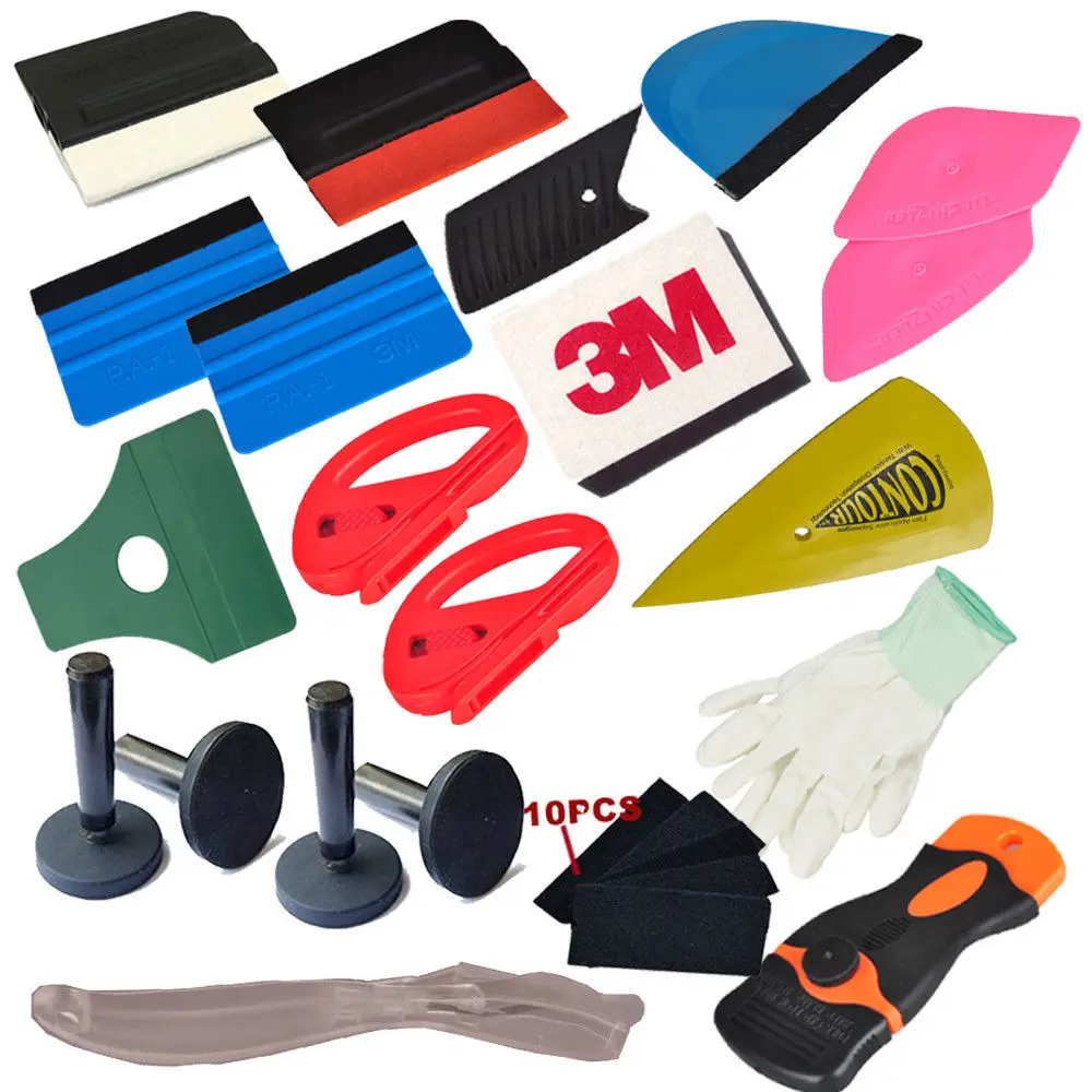 

Car Wrap Application Vinyl Tool Kit 3M Squeegee Art Knife Holders Window Tint Decals Car Vinyl Film Wrapping Tools Set