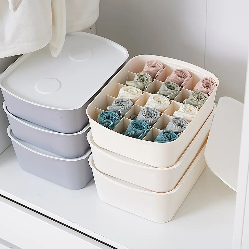 

0/10/15 Multi-size Bra Underwear Organizer Foldable Home Storage Box Non-woven Wardrobe Drawer Closet Organizer For Scarfs Socks