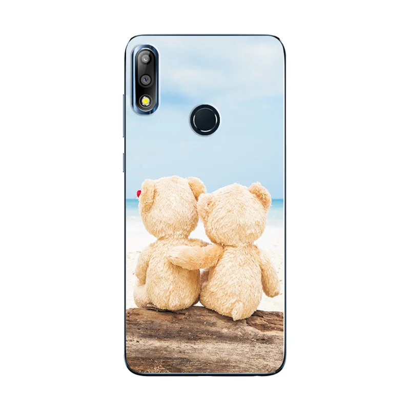 W56 Милый модный чехол для телефона Zenfone Max M2 ZB633KL Animal Love Heart задняя крышка для Zenfone Max Pro M2 ZB631KL чехол-бампер - Цвет: W56