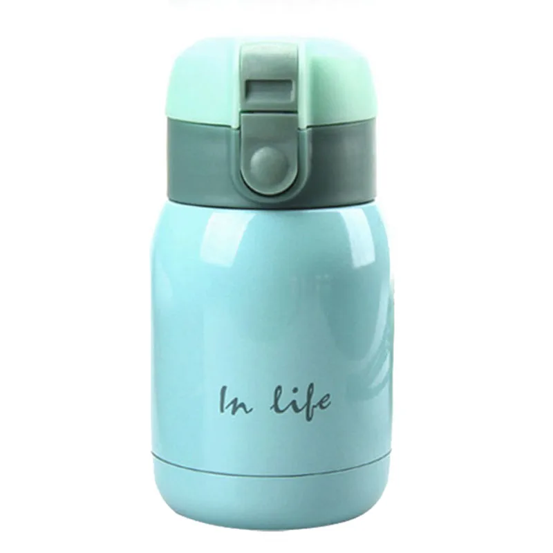 mini Stainless Steel Big belly thermos bottle(SKY BLUE)200mlthermos
