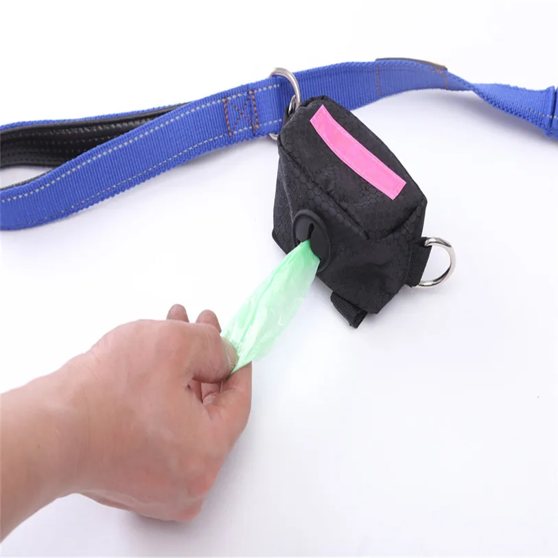 Practical Waste Poop Bags For Pet Dog Cat Travel Pet Dispenser Waste Dog Puppy Pick-Up Bags Poop Bag Holder Hook Pouch #F#40DC14 (5)