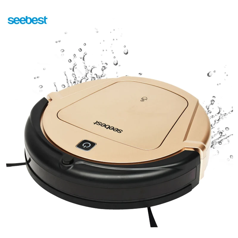 Seebest D750 TURING 1.0 Dry and Wet Mop Vacuum Clean Robot with Water Tank and Gyroscope Navigation Robot Vacuum Cleaner