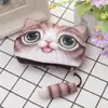 New Cute 3D Animal Face Zipper Case Cat Coin Purse Female Wallet  Child Purse Makeup Buggy Bag Pouch ► Photo 2/6
