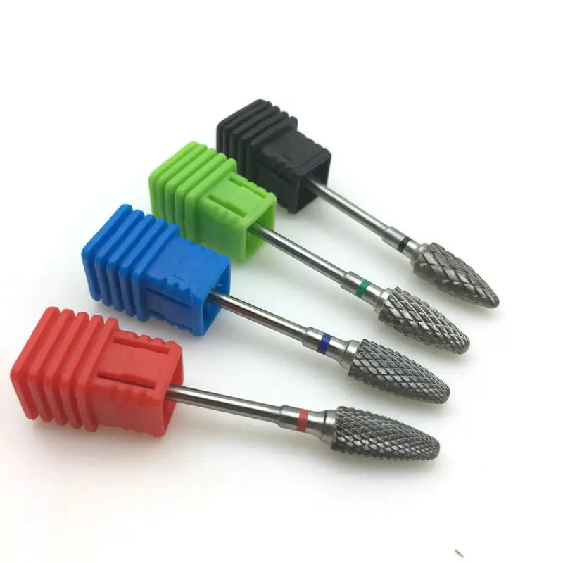 

4 Sizes Carbide Nail Drill Bits for Electric Manicure Machine Remove Dead Skin Nail File Polishing Tool Accessories