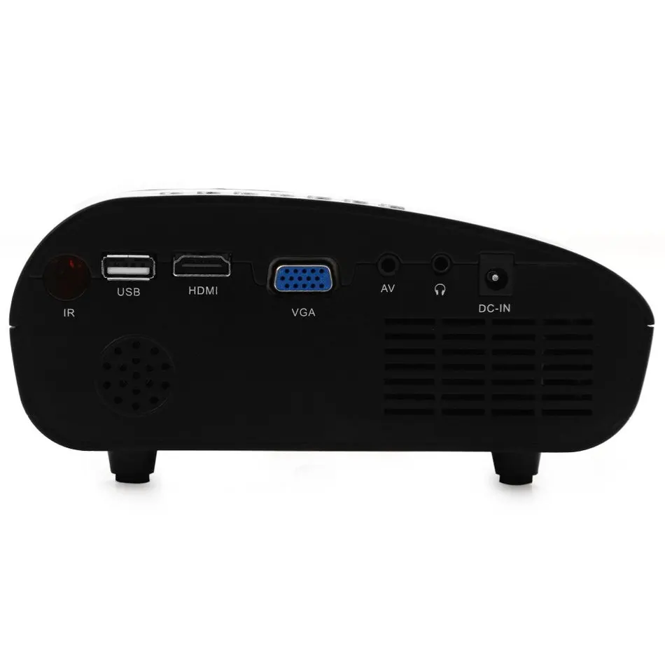 H60 Портативный Мини Проектор Домашний Кинотеатр LED LCD 480*320 P USB VGA Видео Proyectores SD Card DC