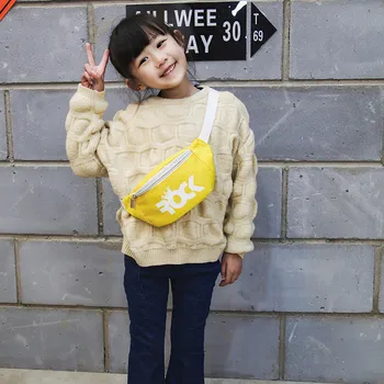 

Children Girl mini waist bag letter Cute Cartoon Fashion One Shoulder Bag fanny pack kids money belt kidney sac banane femme new