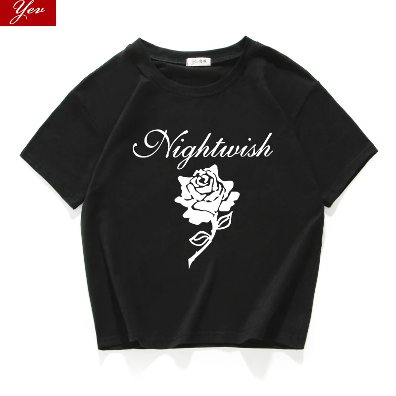 

Nightwish Imaginaerum Symphonic Metal Epica tee shirt femm Cotton streetwear women tops hipster crop top women clothes 2019