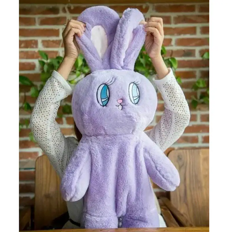 2" Плюшевый Рюкзак Wego Rabbit фиолетовый японский большой уши Кролик для женщин милый мультяшный кролик Плечи сумка для девочек школьные детские игрушки