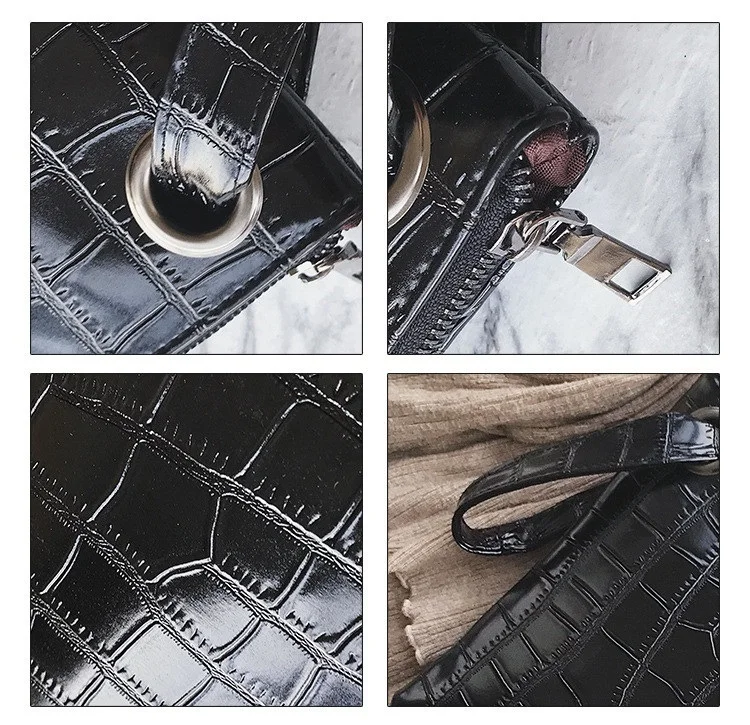  Crocodile Women Clutch bag Alligator Wrist band Lady evening bags Trend party girl Envelope Bag Wri - 32949011545