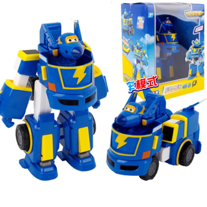 

6 styles Super wings Donnie car+airplane Fit robot action figure toys super wing model Transformation robot for Christmas gifts