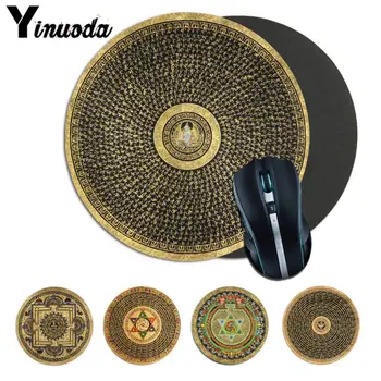 

Yinuoda Indian mandala with the Om symbol in the centre Unique Desktop Game Mousepad Soft Rubber Professional Gaming Mouse Pad