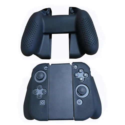 Силиконовый чехол высокого качества для Nintend Switch NS NX Игровая приставка с джойстиком Joy-Con рукоятка контроллер Защитная крышка - Цвет: black