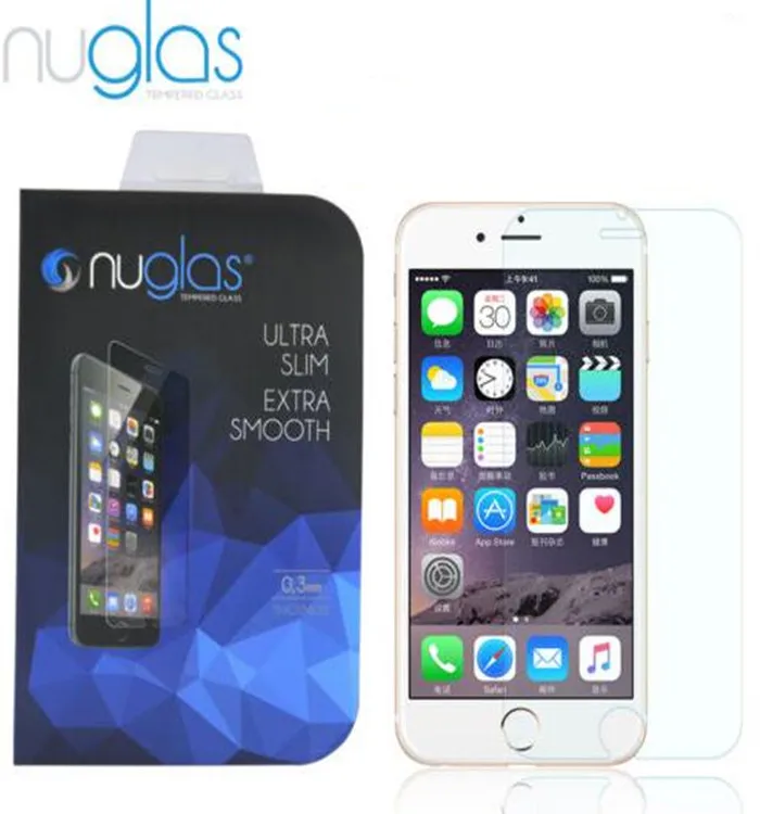

5PCS/LOT Nuglas 2.5D Premium Real HD Nuglas Tempered Glass Screen Protector Guard For iPhone 7 8