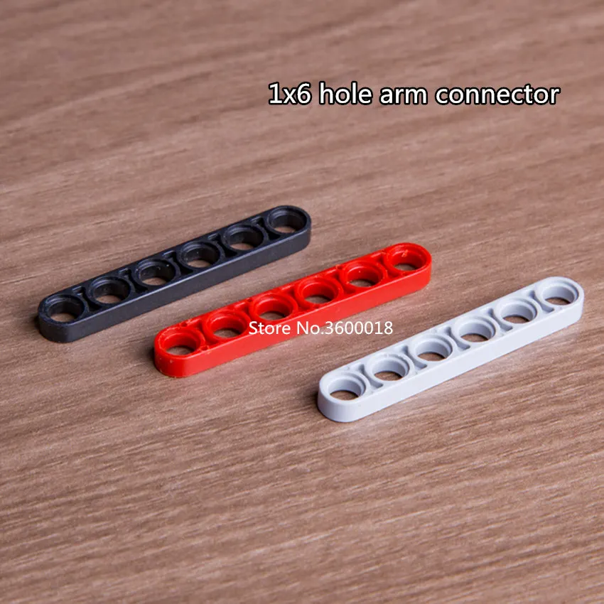 

20pcs/lot Liftarm Decool Technic parts 1x6 hole arm connector Compatible with legos 32063 MOC DIY blocks bricks Parts set