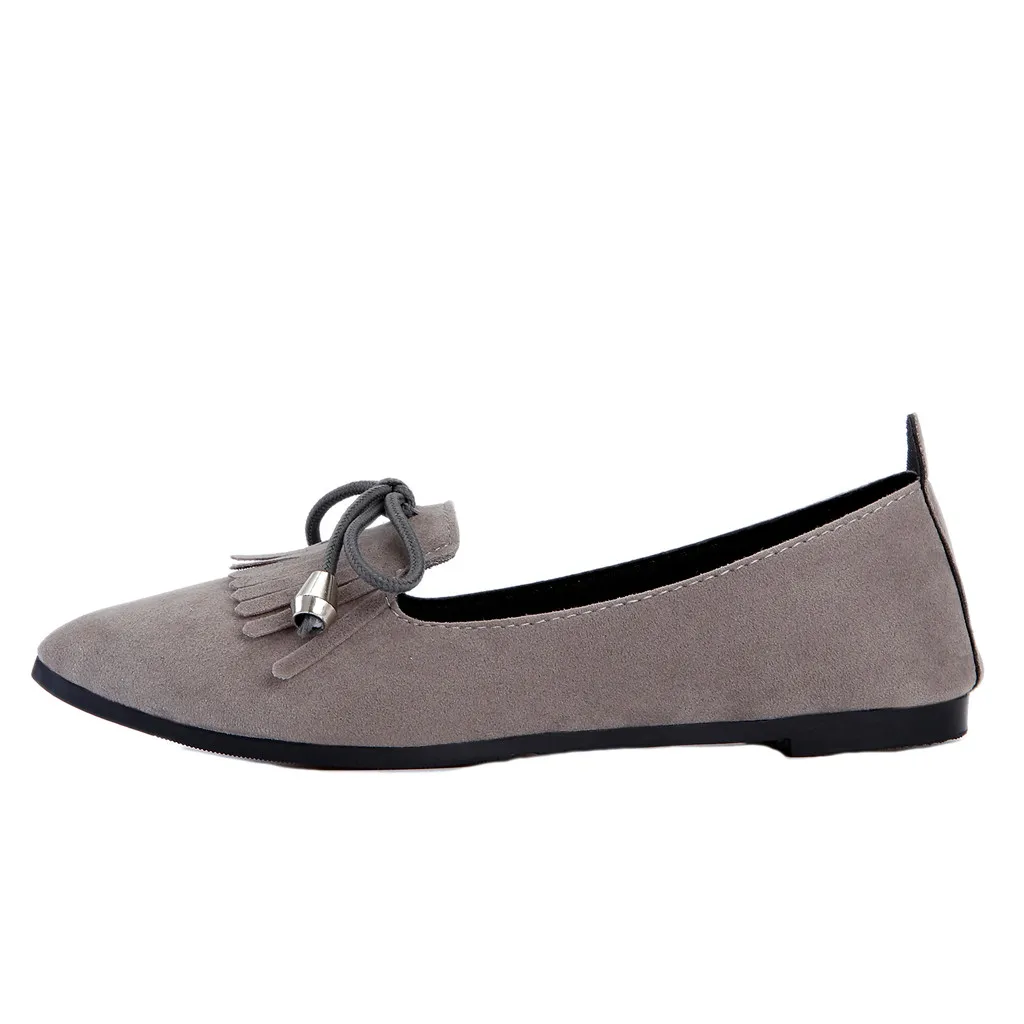 Весенне-Осенняя обувь женская повседневная обувь на шнуровке с острым носком обувь на плоской подошве без застежки chaussures femme