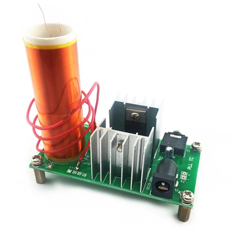 Tesla Coil DIY Electronic Kit Parts Production Kit 15W MINI Music Loudspeaker Kit Electronique Music Production 3.5 Socket