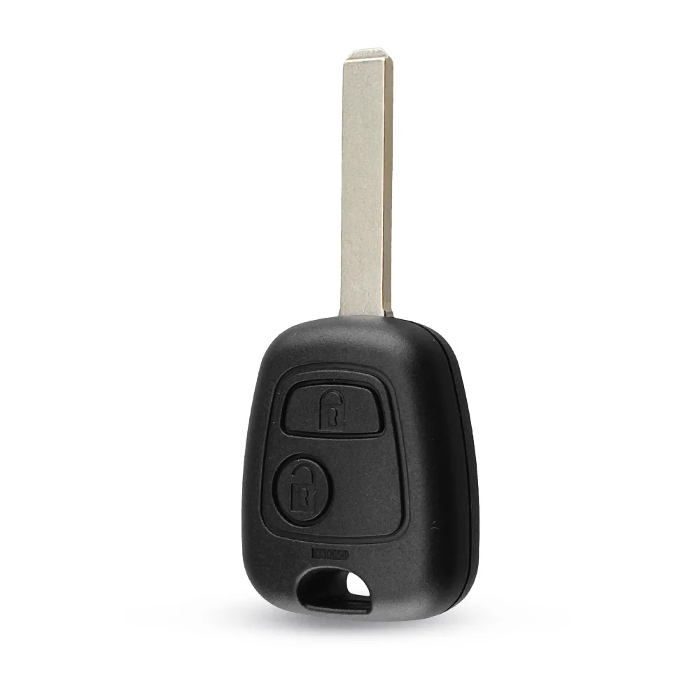 KEYYOU 20 шт. для peugeot 106 206 306 406 ключ оболочки 2 кнопки NE73/VA2/HU83/SX9 лезвие на замену пульт дистанционного управления автомобильный чехол